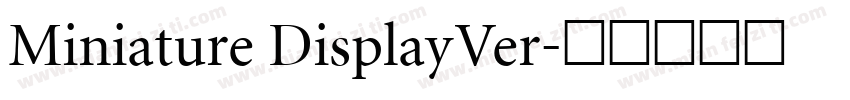 Miniature DisplayVer字体转换